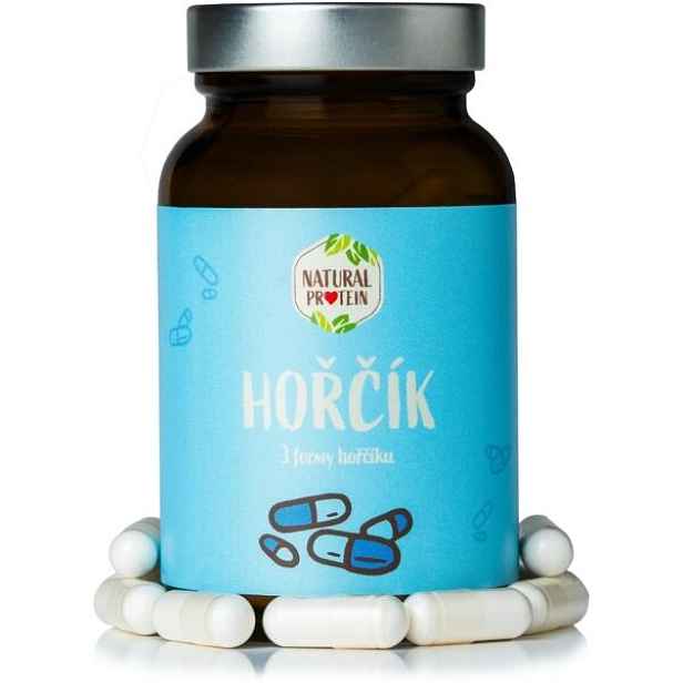 NATURAL PROTEIN HOŘČÍK 60 KAPSLÍ Doplněk minerálů