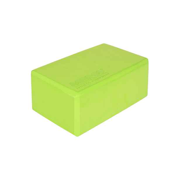 Yoga Block kostka na jógu limetková, 10 cm