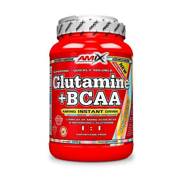 AMIX -Glutamine + BCAA - powder, 1000g, Cola