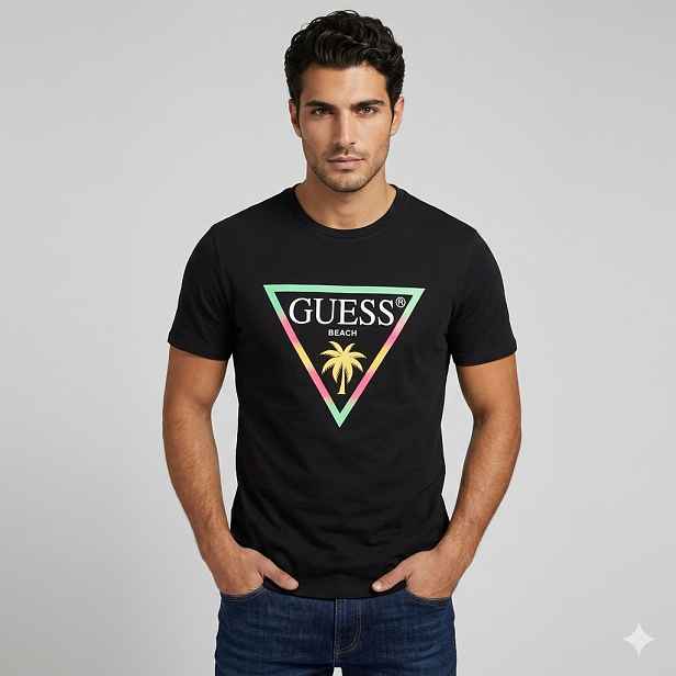 Guess ss cn new triangle palm tee xxl