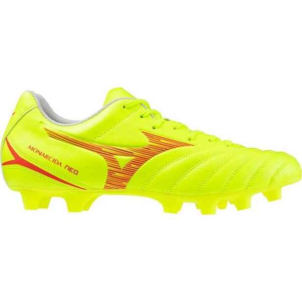 Mizuno MONARCIDA NEO III SELECT FG Pánské lisovky, reflexní neon