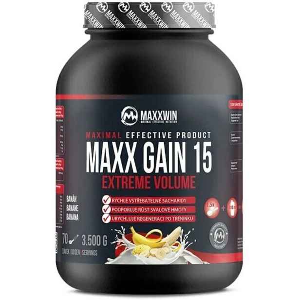 MAXXWIN MAXX GAIN 15 BANÁN 3.5 KG Gainer , KG