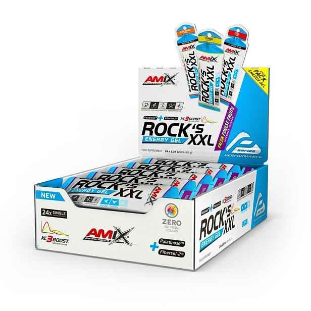 AMIX Rock's Energy Gel , Forest Fruit, 24x65g