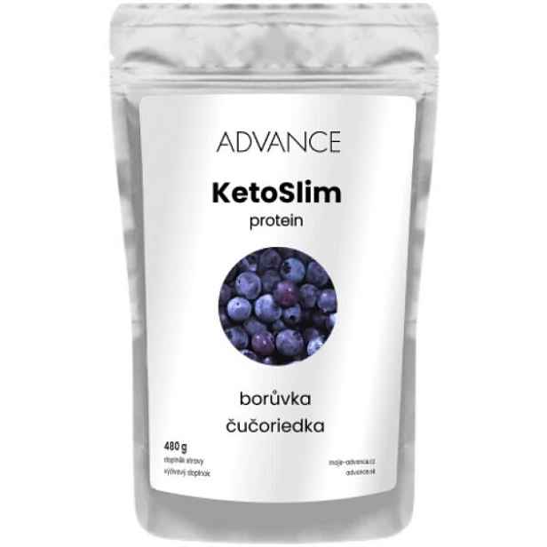 ADVANCE NUTRACEUTICS KETOSLIM BORŮVKA 480 G - PROTEIN Protein , G