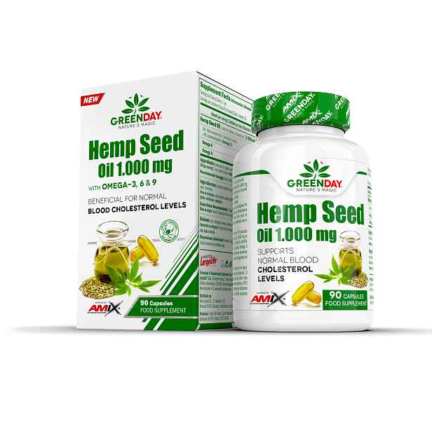 AMIX Hemp Seed Oil 1000 mg , 90softgels
