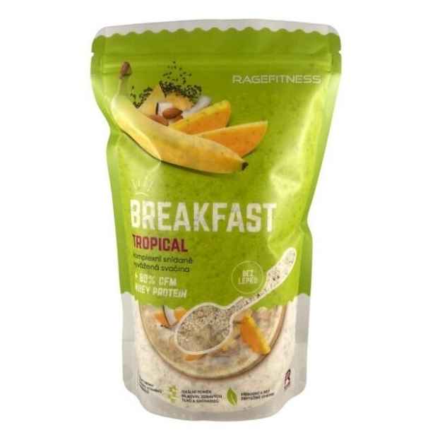 RAGEFITNESS BREAKFAST 600 G TROPICAL Instantní kaše , G