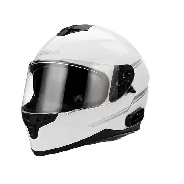 Moto přilba s integrovaným headsetem SENA Outride Shine lesklá (55-56)