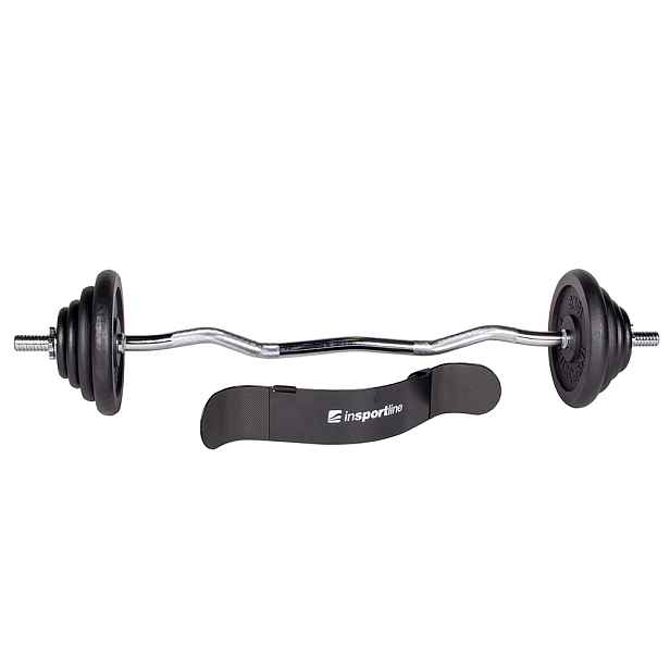 Nakládací činkový set inSPORTline Castblack 120 cm/30 mm kg