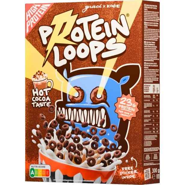 GRACI PROTEIN LOOPS Proteinové kroužky s příchutí horké čokolády