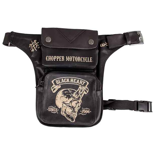 Stehenní kapsa W-TEC Heart Devil Skull Leather