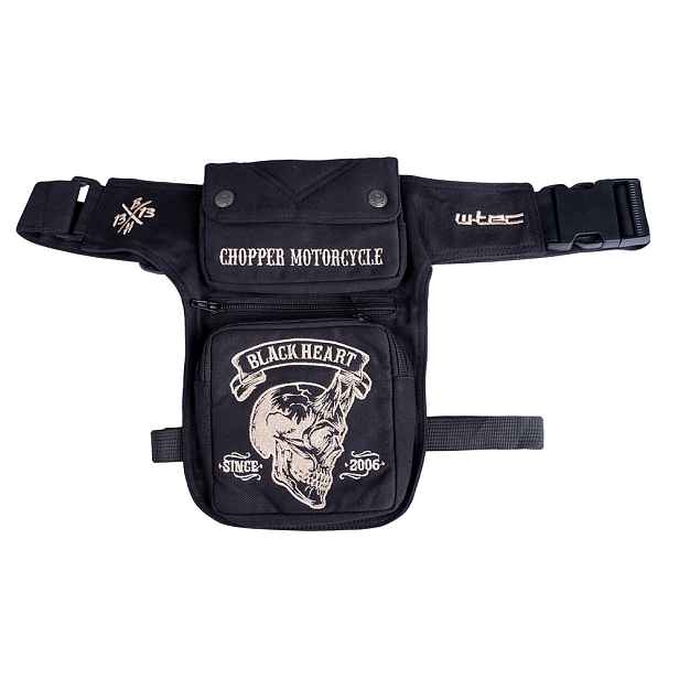 Stehenní kapsa W-TEC Heart Devil Skull Tex