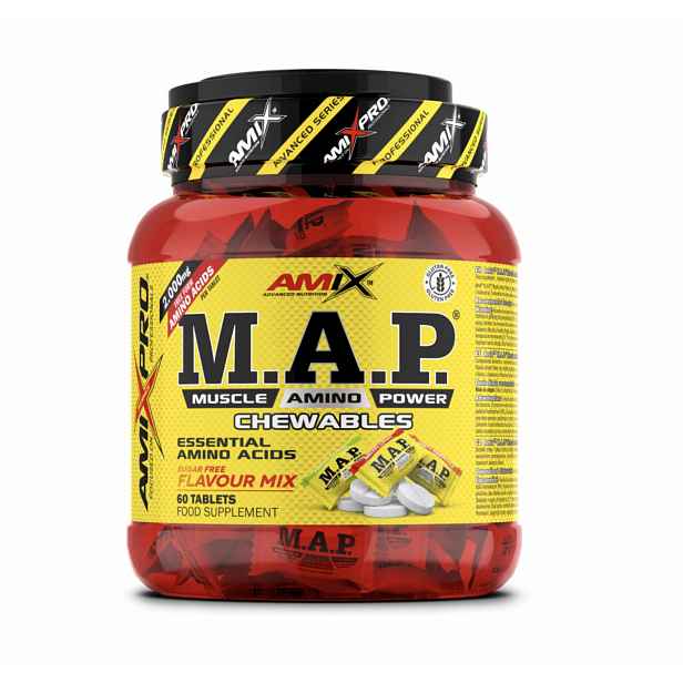 AMIX MAP. Muscle Amino Power - Žvýkací Tablety, 60tbl