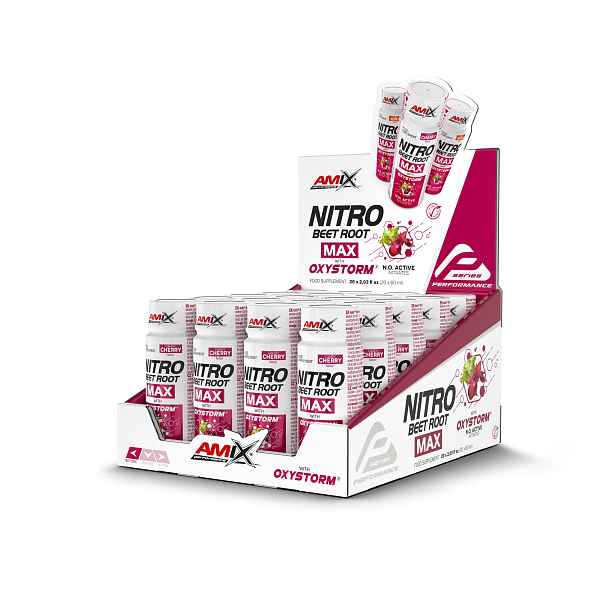 AMIX Nitro Beet Root MAX Shot, Cherry, 20x60ml