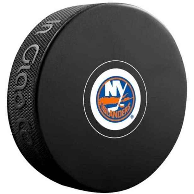 INGLASCO NEW YORK ISLANDERS AUTOGRAPH BLISTER Fanouškovský hokejový puk