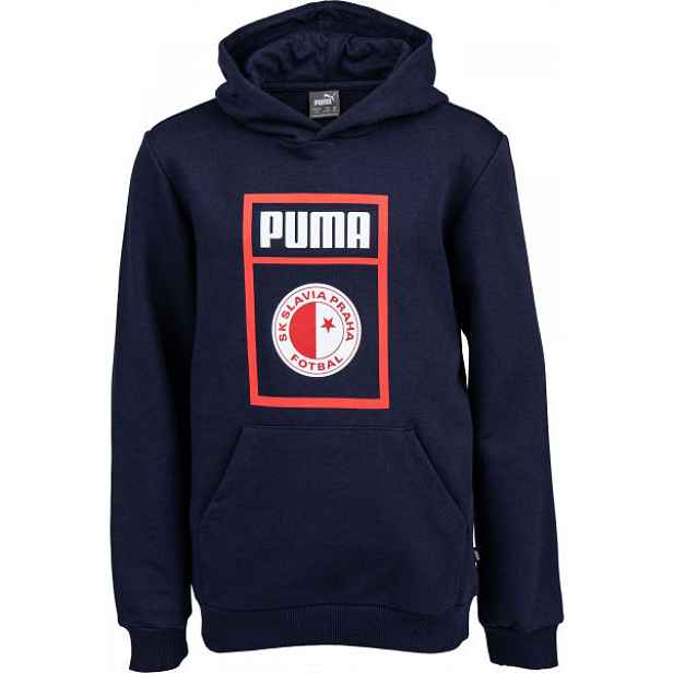 Puma SLAVIA PRAGUE GRAPHIC HOODIE Juniorská mikina