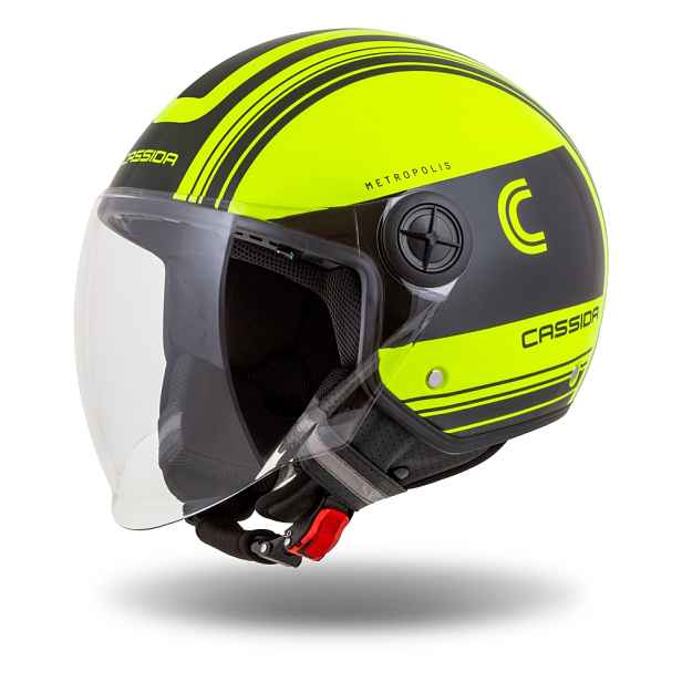 Moto přilba Cassida Handy Metropolis Safety fluo /reflexní (53-54)