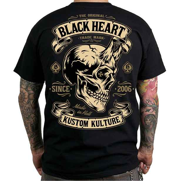 Triko HEART Devil Skull