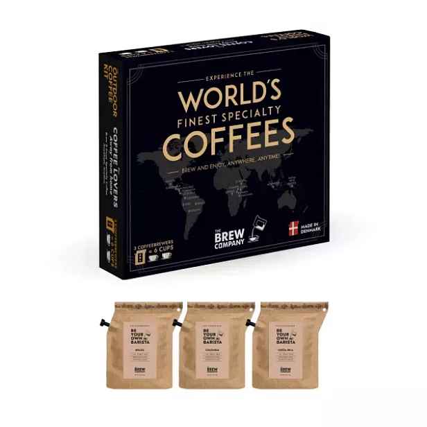THE BREW COMPANY DÁRKOVÉ BALENÍ KÁVY - WORLD FINEST 3 KS Prémiová sada kávy