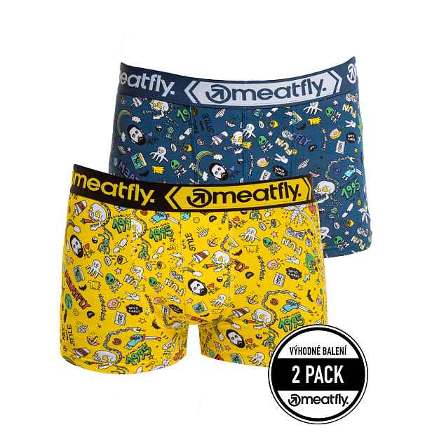 Pánské boxerky meatfly balboa double jamm / m