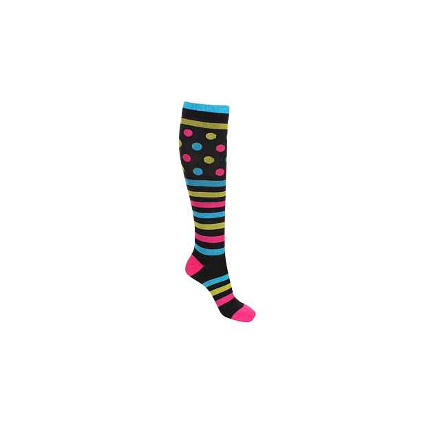Striped Dots dámské kompresní podkolenky