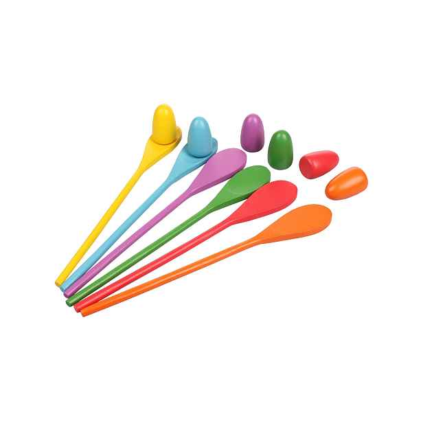 Egg and Spoon 6 dětská hra, 1 sada
