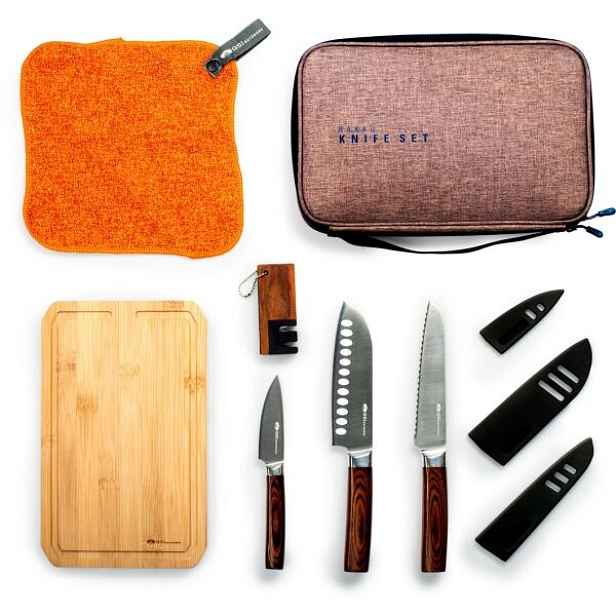 GSI Outdoors RAKAU KNIFE SET Sada nožů, mix