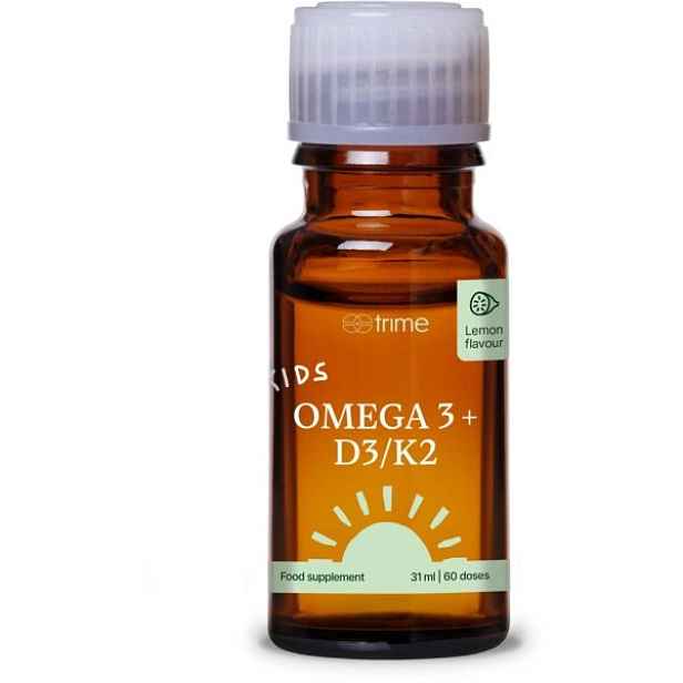 TRIME KIDS OMEGA 3 + D3/K2 - LEMON Dětský vitamínový olej