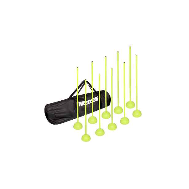 Neon Dribbling 80 sada 10 slalomových tyčí, 1 sada