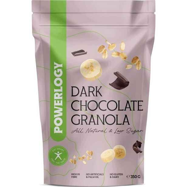 POWERLOGY GRANOLA 350 G TMAVÁ ČOKOLÁDA Granola , G
