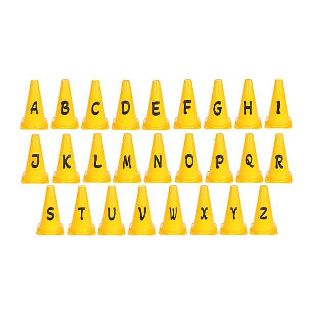 Alphabet Set kužely s písmeny, 1 sada
