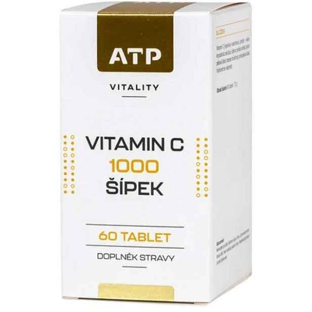 ATP VITALITY VITAMIN C 1000 ŠÍPEK 60 TABLET Vysoký obsah vitamínu C