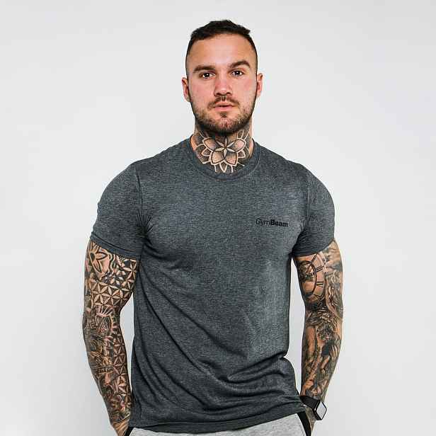 GymBeam Tričko Basic Dark