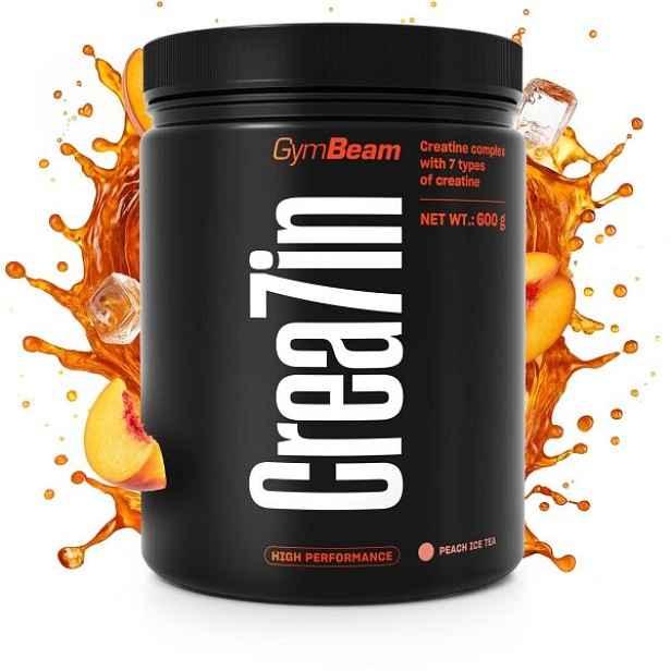 GymBeam CREA7IN 600 G LEDOVÝ ČAJ BROSKEV Kreatin