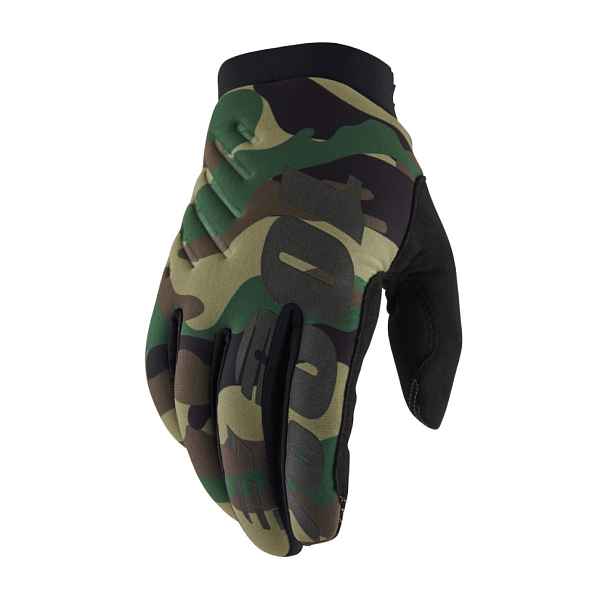 Pánské cyklo a motokrosové rukavice 100% Brisker camo