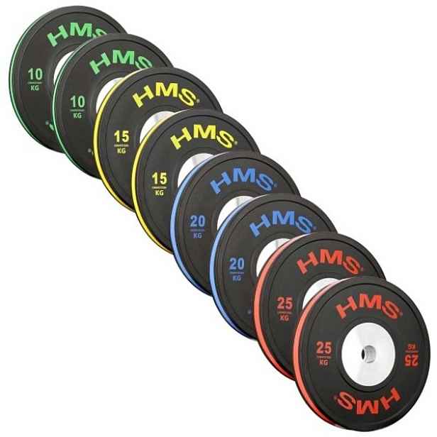 HMS BTBR SET Sada olympijských bumper kotoučů, mix, KG