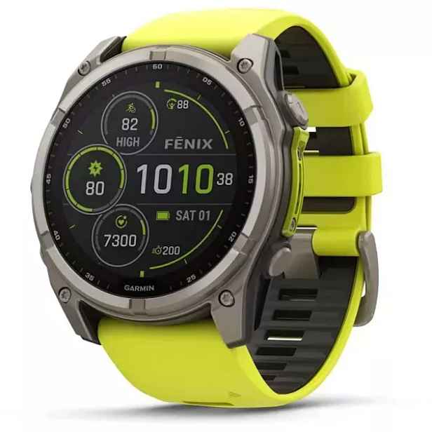 Garmin FÉNIX® 8 – 51 MM, SOLAR Prémiové multisportovní GPS hodinky, reflexní neon