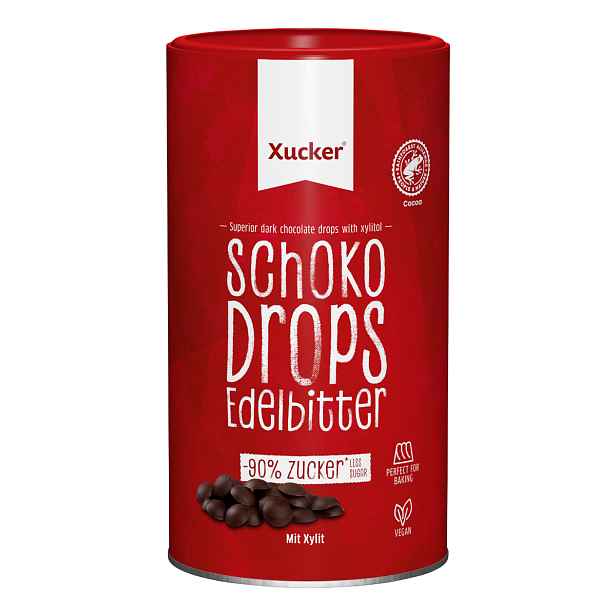 Xucker Chocolate Drops tmavá čokoláda