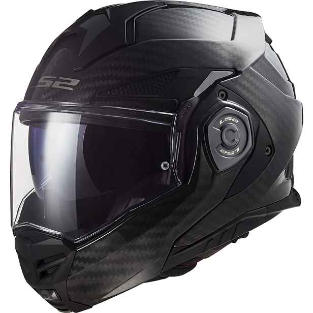Překlopná moto přilba LS2 FF901 Advant X Solid Carbon P/J (53-54)