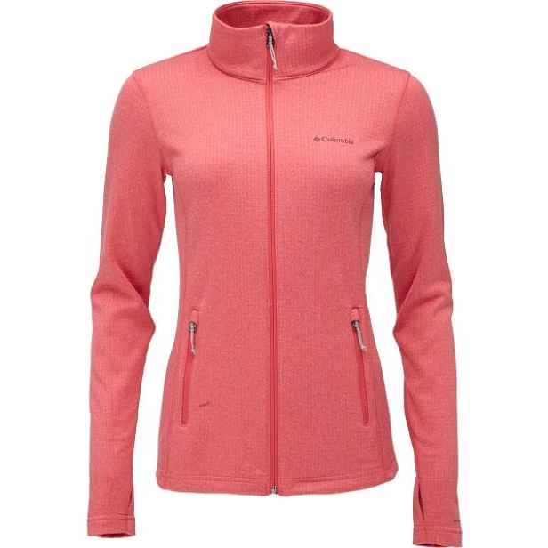 Columbia W PARK VIEW GRID FLEECE FULL ZIP Dámská mikina, lososová