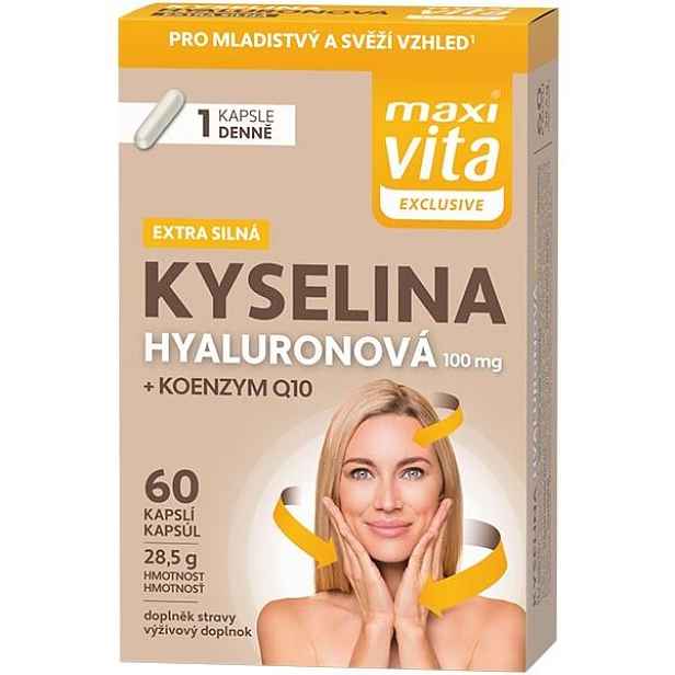 MAXI VITA EXCLUSIVE KYS. HYALURONOVÁ +KOENZYM Q10 60 CPS. BL Doplněk stravy