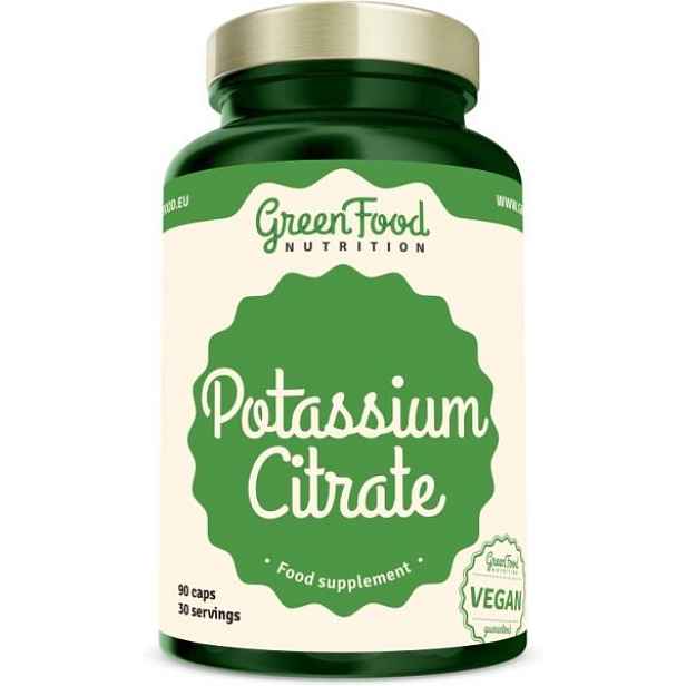 GREENFOOD POTASSIUM CITRATE 90CPS Doplněk stravy