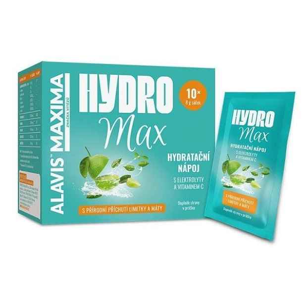 ALAVIS MAXIMA HYDROMAX 10 SÁČKŮ PO 8 G Hydratační nápoj , G