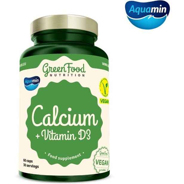 GREENFOOD CALCIUM + VITAMIN D3 60CPS Vitamíny