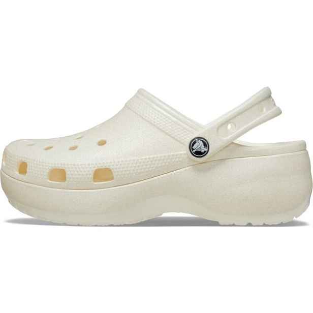 Crocs CLASSIC PLATFORM GLITTER CLOG W Dámské nazouváky