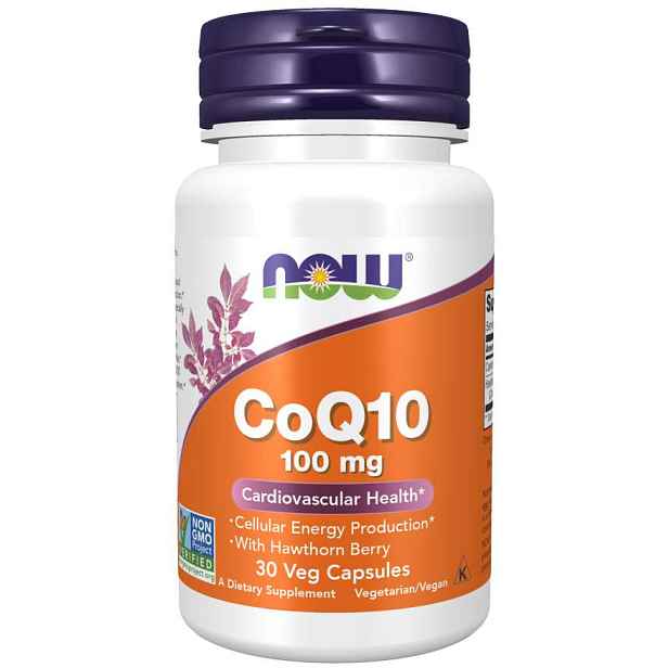 NOW Foods Koenzym Q10 s plody hlohu