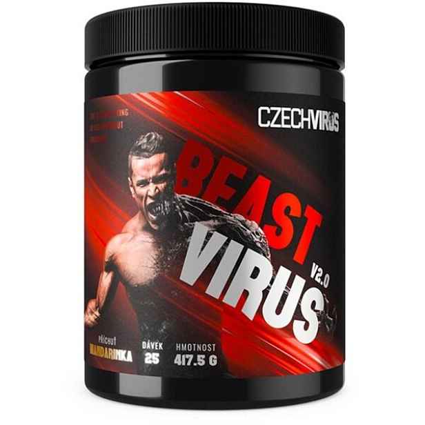 CZECH VIRUS BEAST VIRUS V2.0 417,5 G MANDARINKA Předtréninkový stimulant , g