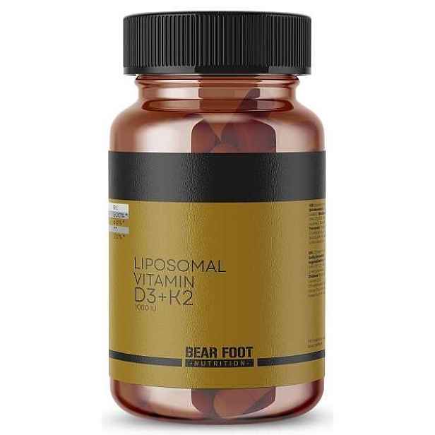 BEAR FOOT NUTRITION LIPOSOMAL VITAMIN D3 + K2, 60 KAPSLÍ Doplněk stravy