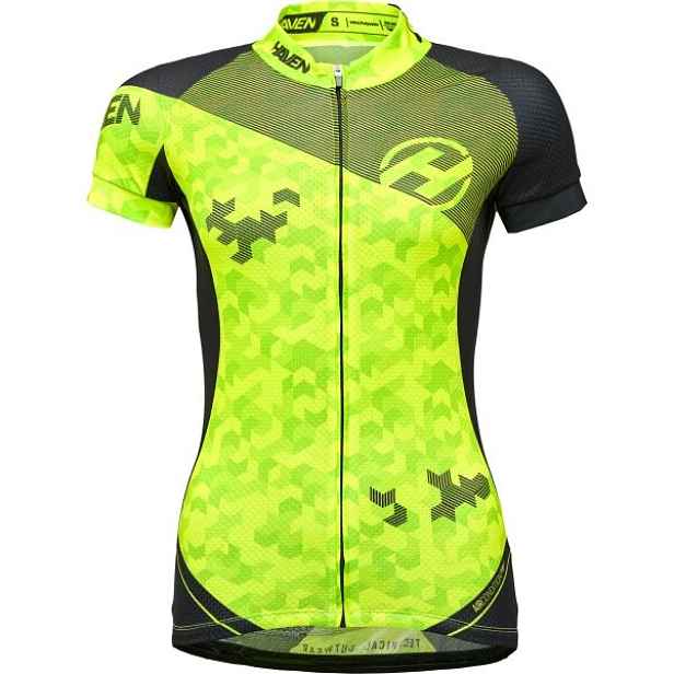 HAVEN SINGLETRAIL NEO WOMEN Dámský cyklistický dres, reflexní neon