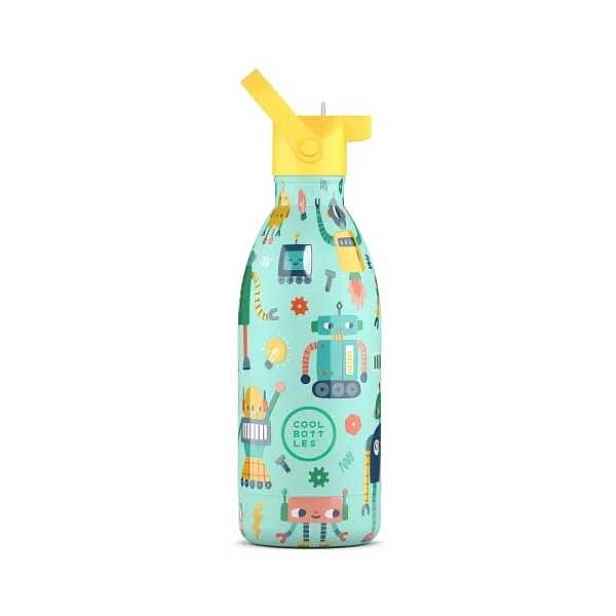 COOL BOTTLES KIDS SHORT CIRCUIT 3D 500 ML Dětská termo láhev , ML
