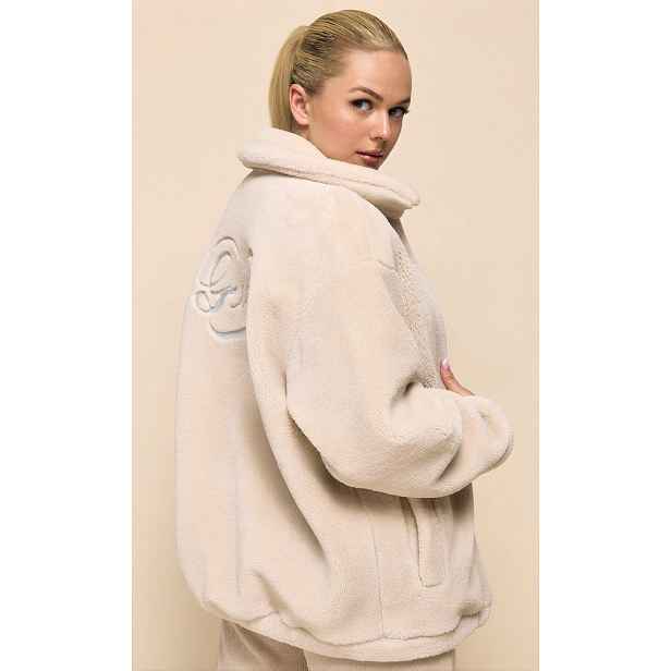 Guess amalia sherpa full zip sweathirt xs